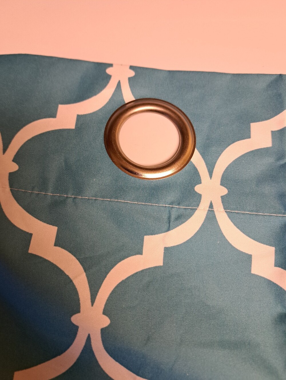 Turquiose Set Of Curtains - Picture 2 of 3
